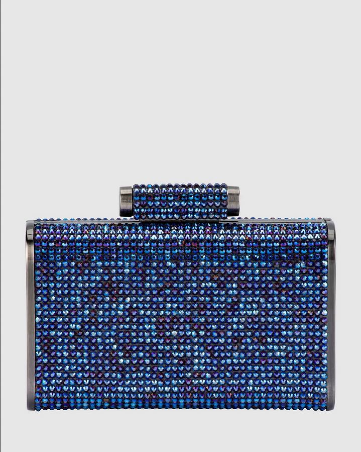 Olga Berg - Blue BAE Crystal Clutch OB2107