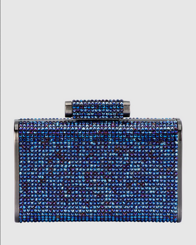 Olga Berg - Blue BAE Crystal Clutch OB2107