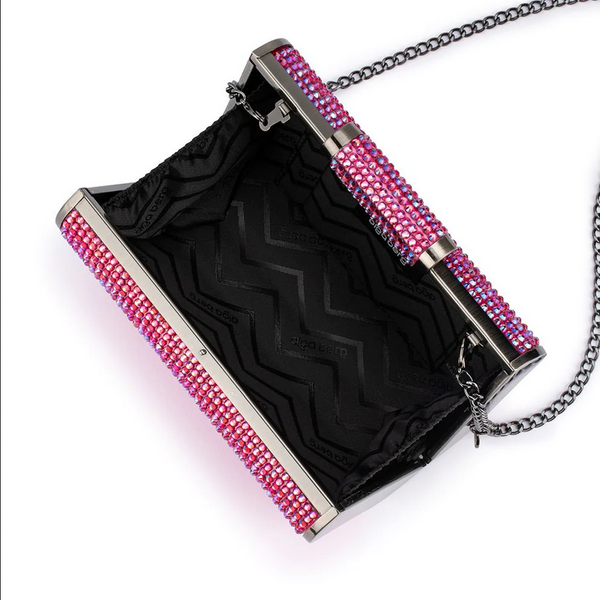 Olga Berg - Fuchsia BAE Crystal Clutch OB2107