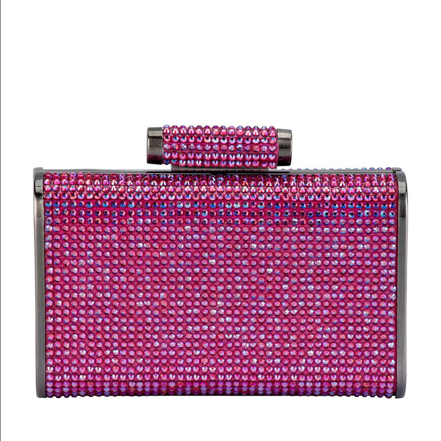 Olga Berg - Fuchsia BAE Crystal Clutch OB2107