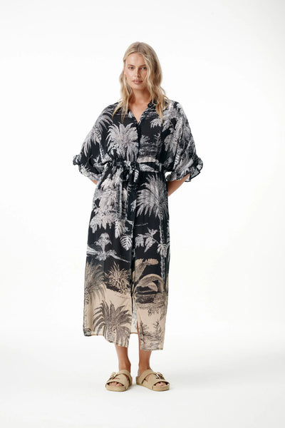 Oneseason - Jasmine - Cotton/Viscose - Midnight Palm