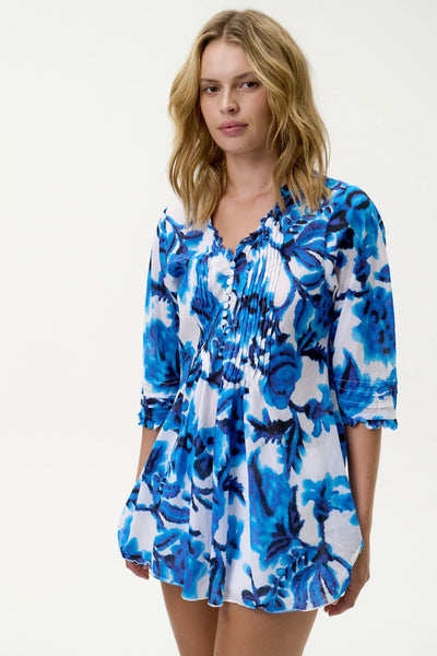 Oneseason - Poppy Top - Turqouise Bay - Cotton - Blue