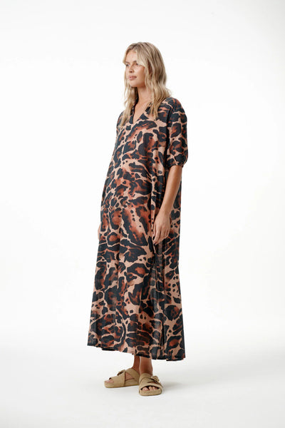 Oneseason - Long Grace Terra Leopard - Cotton - Leopard