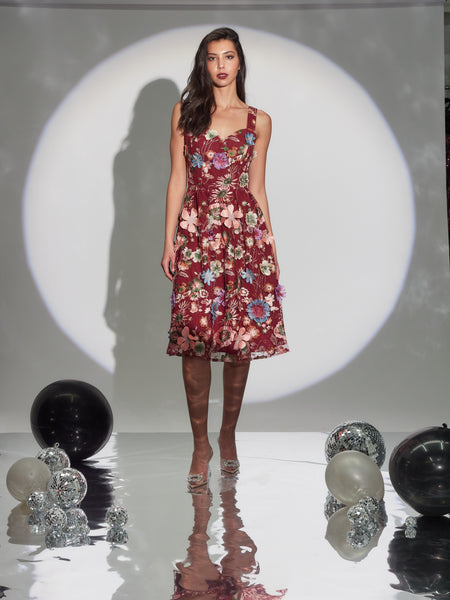 Romance - Wild Flower Dress - Wine