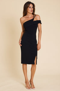 Romance - Rebecca Midi Dress - Black