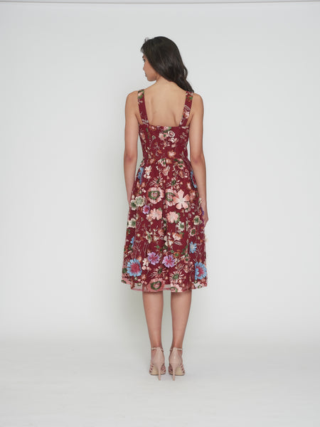 Romance - Wild Flower Dress - Wine
