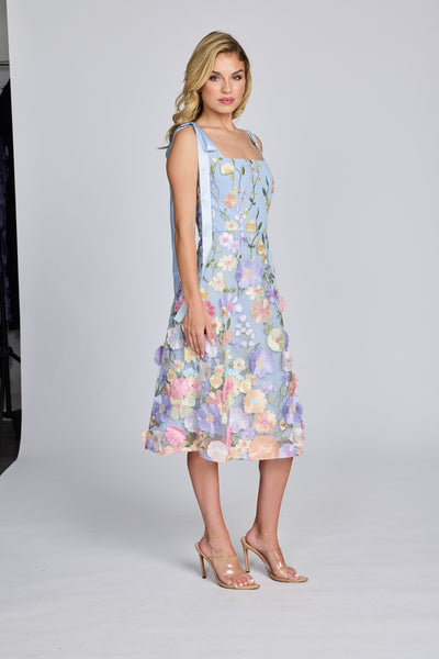 Romance - Blake Ribbon Dress - Lilac Flower