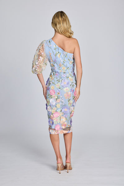 Romance - Blake One Sleeve Dress - Lilac Flower
