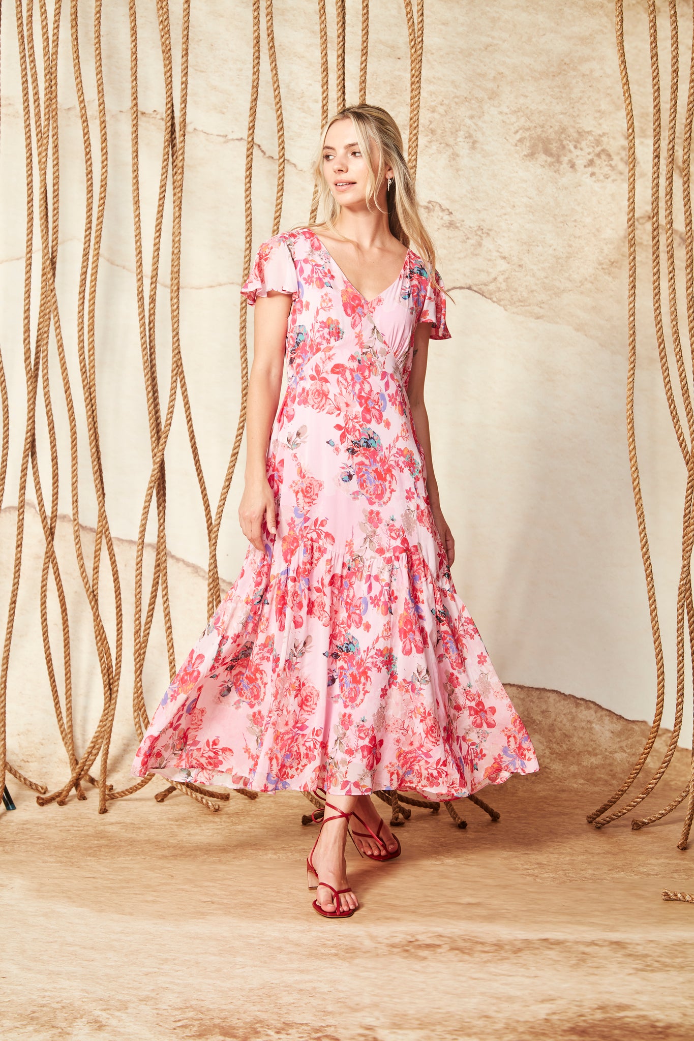 Verge - Rosebud Dress - Print 9267WT FINAL SALE