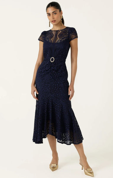 Sacha Drake - Affair of Honour Dress - Navy Lace