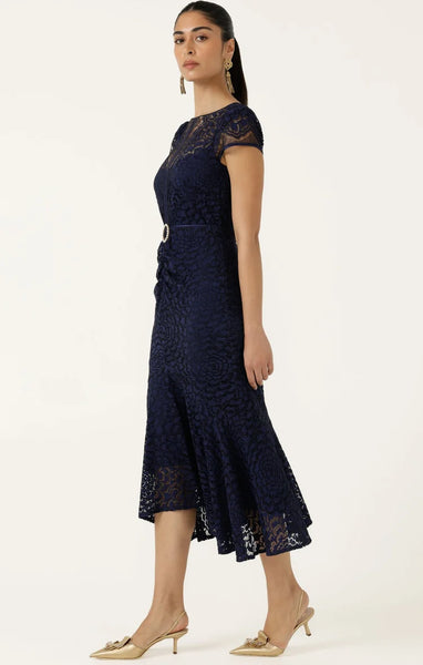 Sacha Drake - Affair of Honour Dress - Navy Lace