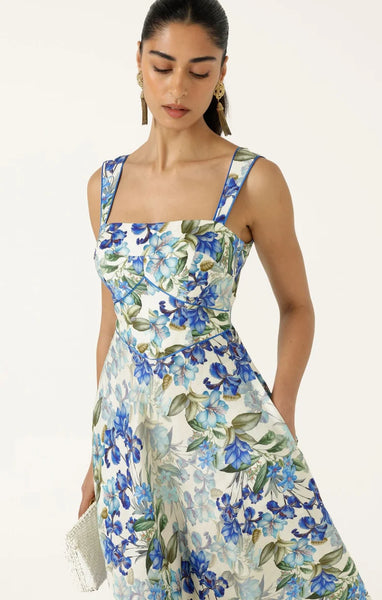 Sacha Drake - Antoinette Midi Dress - Blue Iris