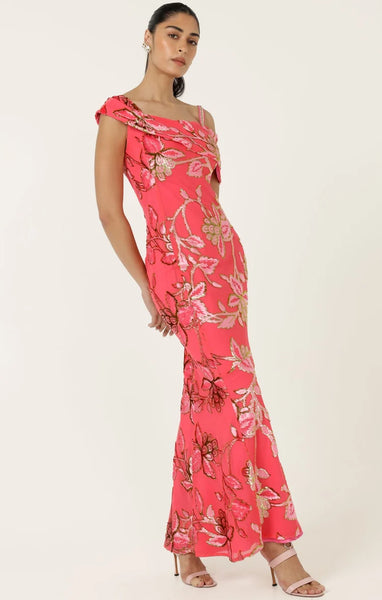 Sacha Drake - Aurelius Dress - Watermelon Gold