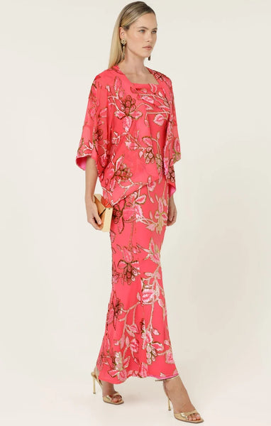 Sacha Drake - Blossom Kimono - Watermelon Gold
