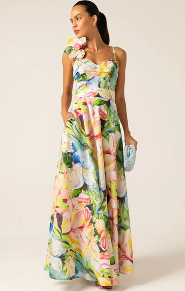 Sacha Drake - Camille Maxi Dress - Watercolour Floral