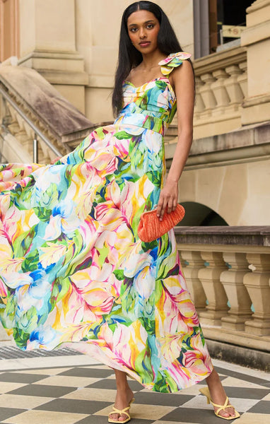 Sacha Drake - Camille Maxi Dress - Watercolour Floral