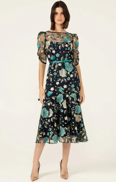 Sacha Drake - Cardelina Dress  - Navy Aqua