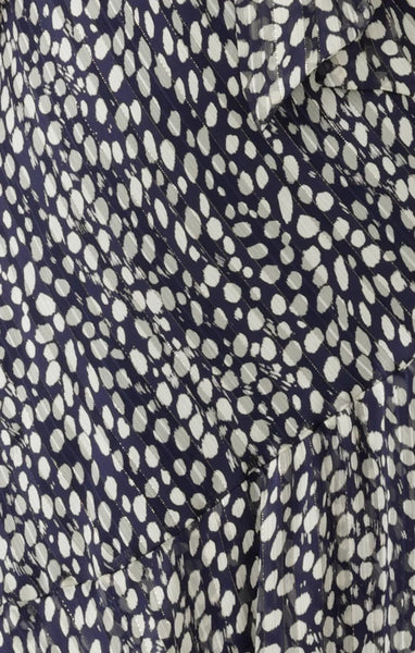 Sacha Drake - Cloudland Wrap Dress - Navy White Spot