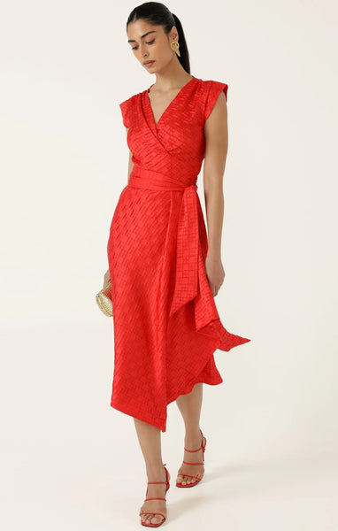 Sacha Drake - Crown Wrap Dress - Red