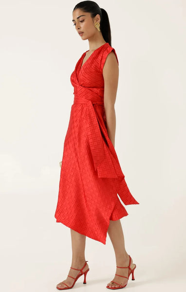 Sacha Drake - Crown Wrap Dress - Red