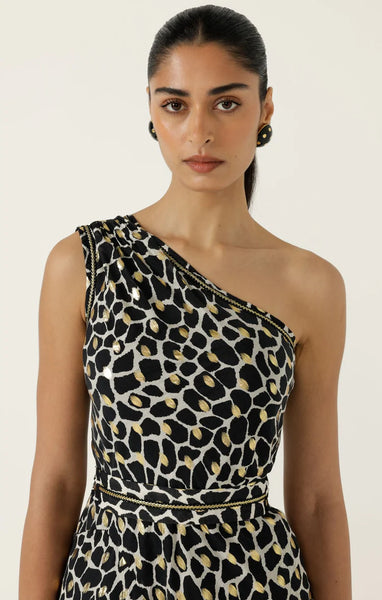 Sacha Drake - Daria Maxi Dress - Black Ivory Gold