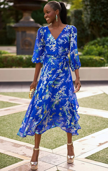 Sacha Drake - Elsbeth Dress - Sapphire Floral