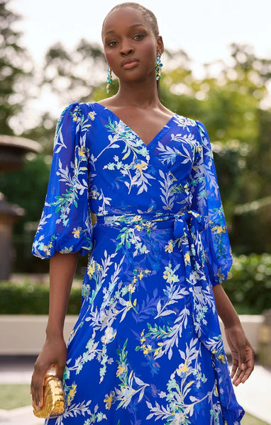 Sacha Drake - Elsbeth Dress - Sapphire Floral