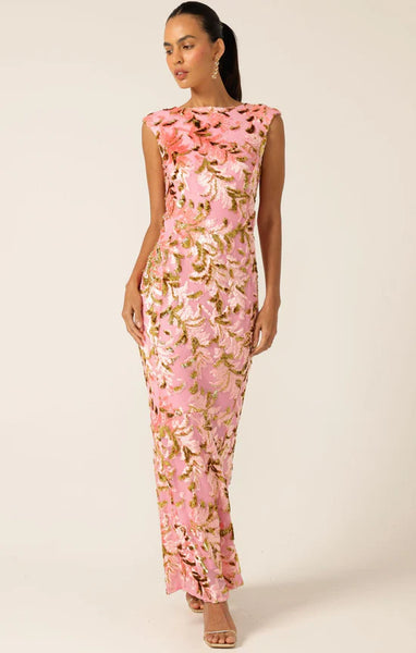 Sacha Drake - Heavenly Heights Maxi Dress - Pink Gold
