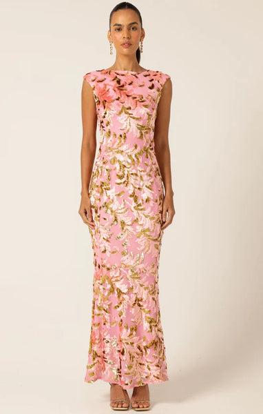 Sacha Drake - Heavenly Heights Maxi Dress - Pink Gold