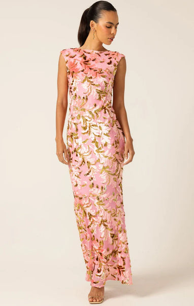 Sacha Drake - Heavenly Heights Maxi Dress - Pink Gold
