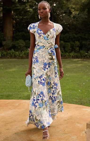 Sacha Drake - Mariette Wrap Dress - Blue Iris