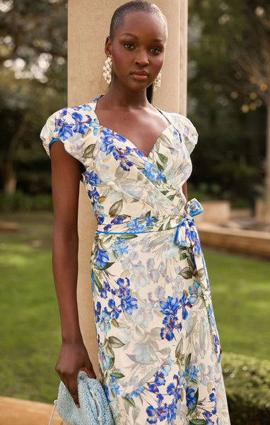 Sacha Drake - Mariette Wrap Dress - Blue Iris