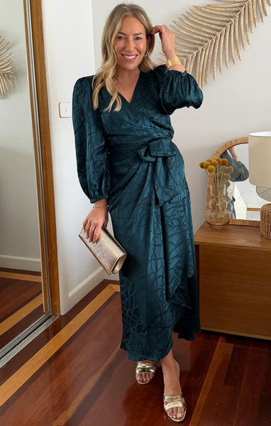 Sacha Drake - Michaella Wrap Dress - Teal