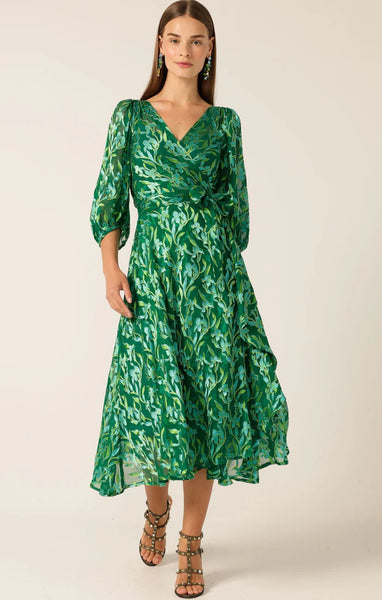 Sacha Drake - Orchid Wrap Dress - Green Botanical