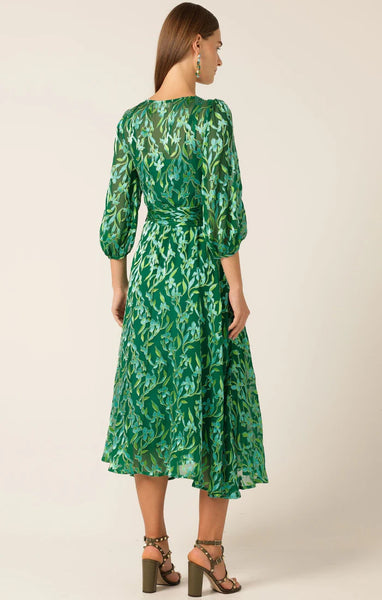 Sacha Drake - Orchid Wrap Dress - Green Botanical