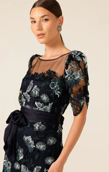 Sacha Drake - Portal Palace Dress - Midnight Teal Aqua Lace