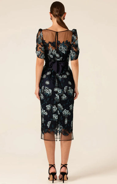 Sacha Drake - Portal Palace Dress - Midnight Teal Aqua Lace