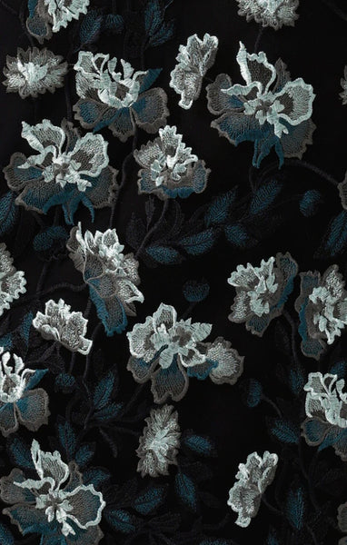 Sacha Drake - Portal Palace Dress - Midnight Teal Aqua Lace