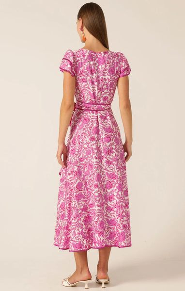 Sacha Drake - Sara Ruffle Wrap Dress - Pink Floral