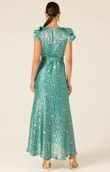 Sacha Drake - Siren Sea Maxi Wrap Dress - Aqua Turquoise