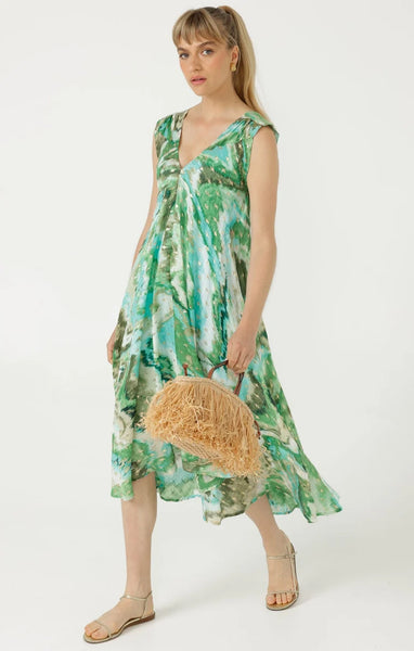 Sacha Drake - Stefania Midi Dress - Turquoise Gold