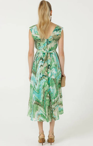 Sacha Drake - Stefania Midi Dress - Turquoise Gold