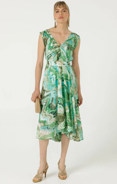 Sacha Drake - Stefania Midi Dress - Turquoise Gold