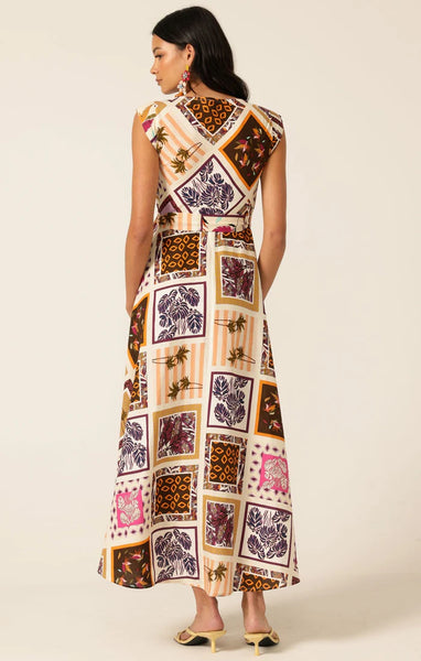 Sacha Drake - Sunset Chase Wrap Dress - Magenta Choc Tile