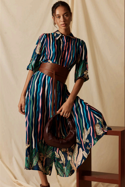 Lula Soul - Cambridge Midi Dress - Berry