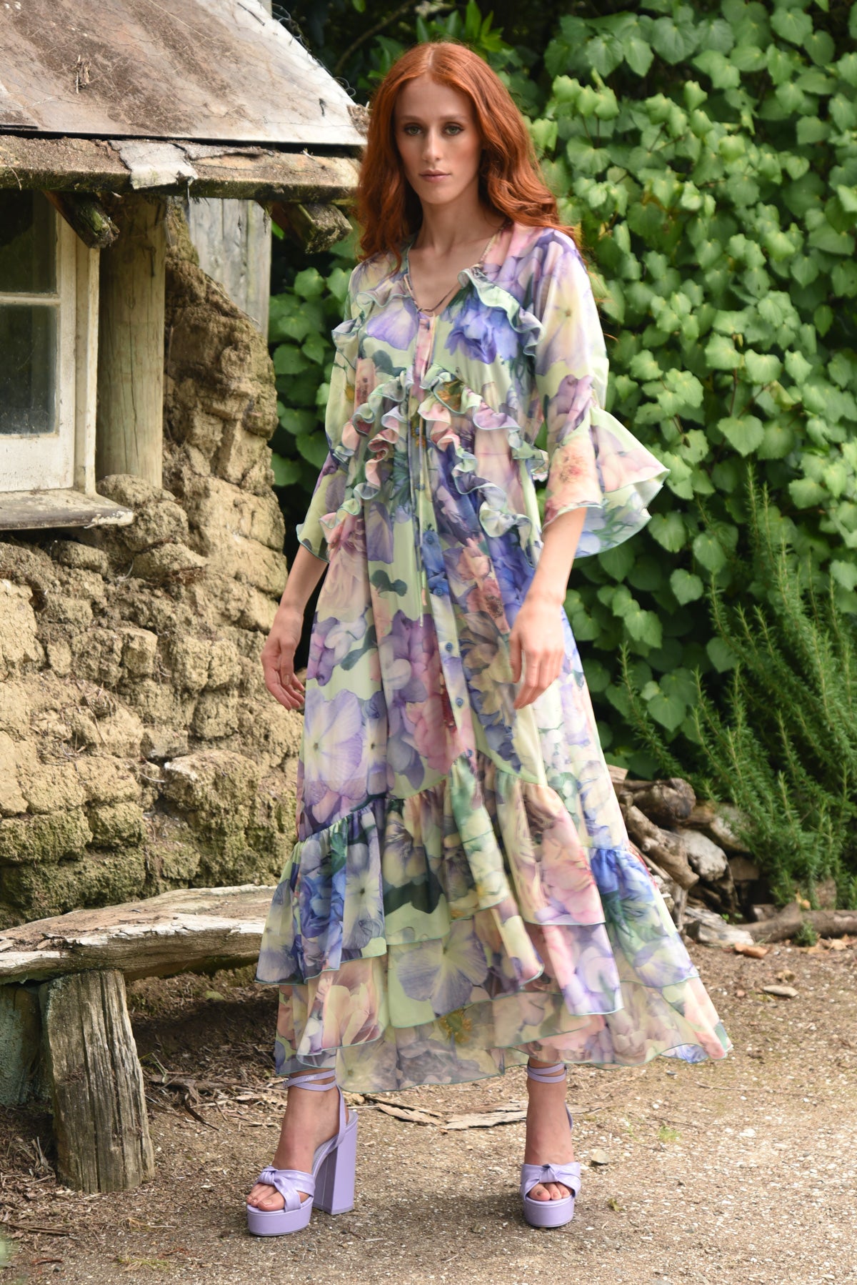 Floral pastel dress cheap