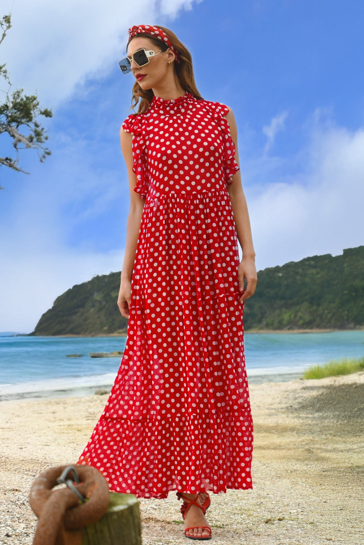 Trelise Cooper - You Tier Me Up Dress - Red/White