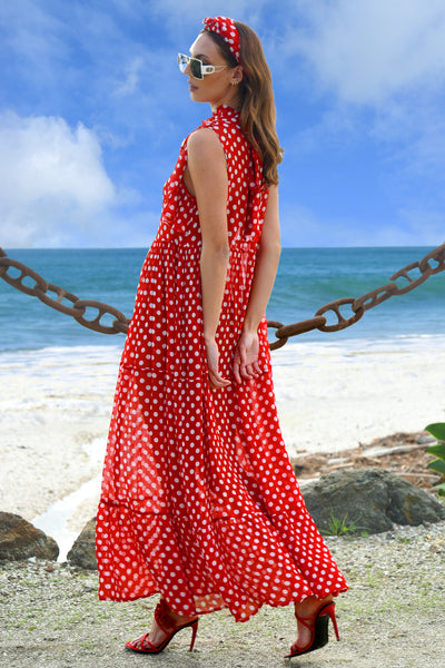 Trelise Cooper - You Tier Me Up Dress - Red/White