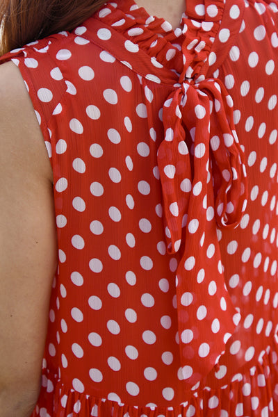 Trelise Cooper - You Tier Me Up Dress - Red/White