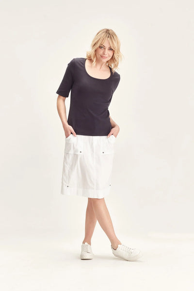 Verge - Acrobat Legian Skirt - White